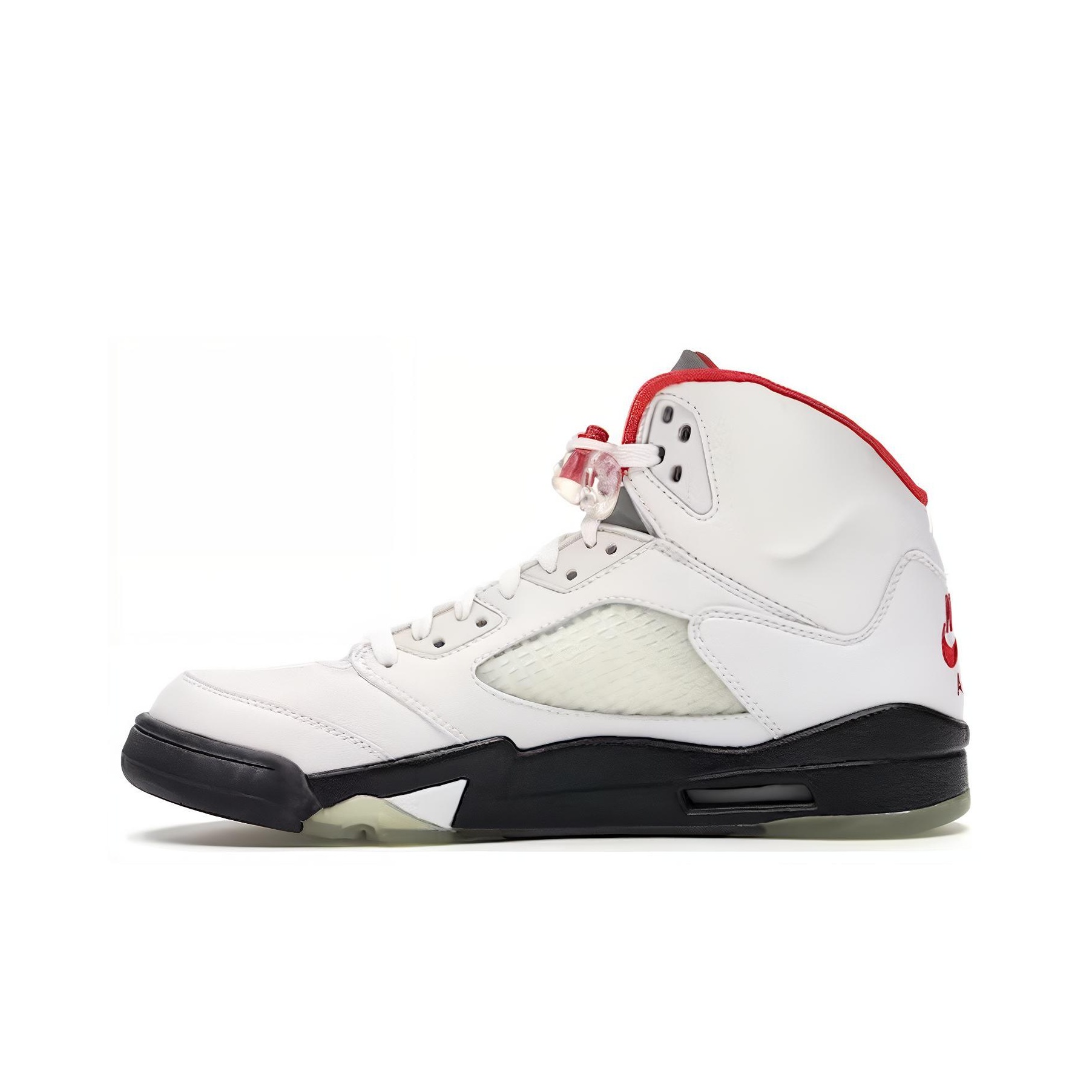 air jordan 5 fire red fake vs real