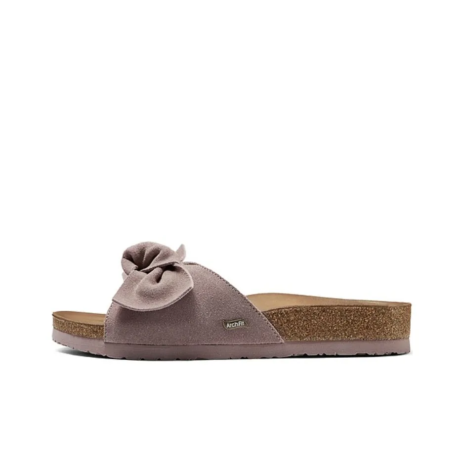 Skechers Rubber Sole Quiet Slide Slippers Women's Pink
