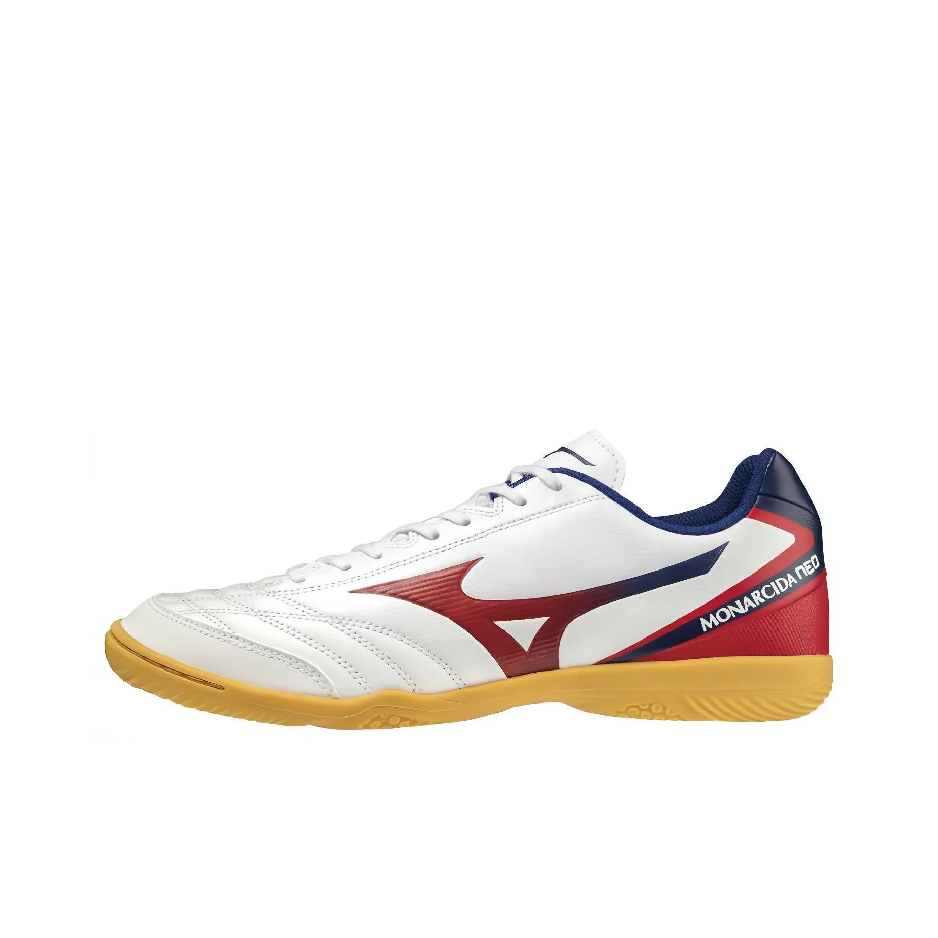 Mizuno Monarcida IC/IN Anti Slip Wear Resistant Soccer Shoes Men's White Red