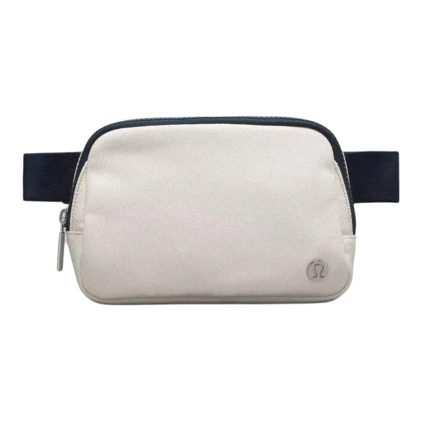 Lululemon Canvas Bag, One Shoulder Crossbody Fanny Pack Regular Women's White