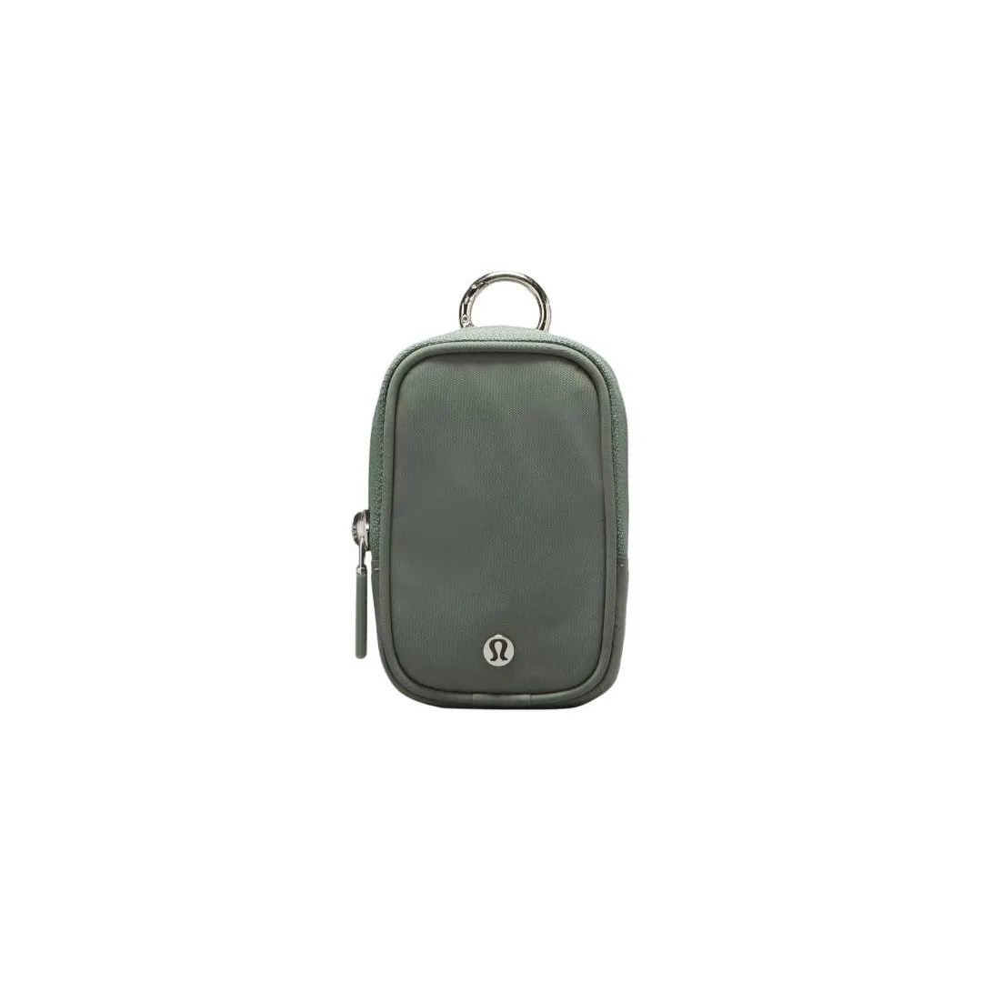 Lululemon Nylon Key Pouch Unisex Gray Green
