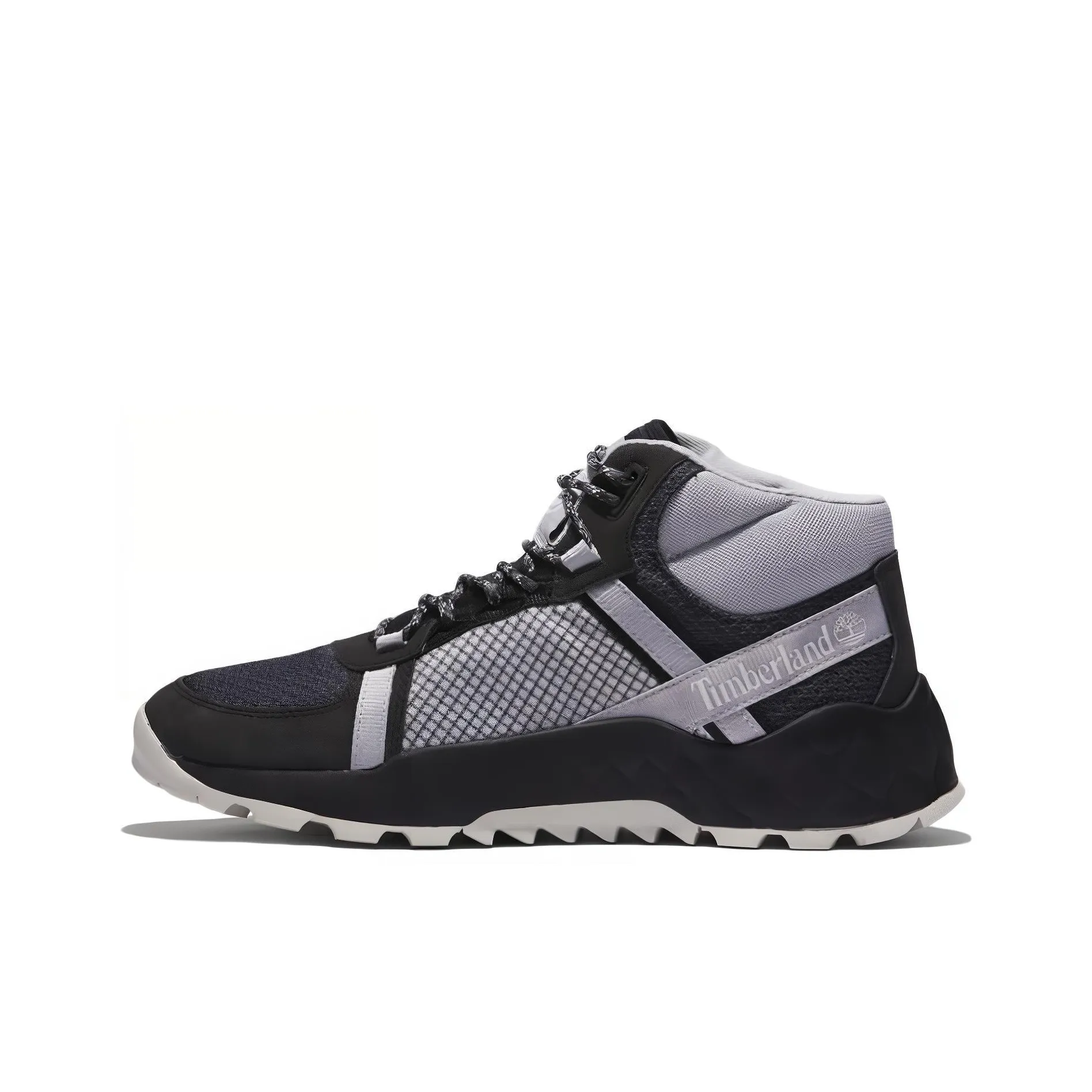 Timberland Solar Wave LT GreenStride Противоскользящий Устойчивый к истиранию MID Топ Походная обувь Мужская Серый Черный