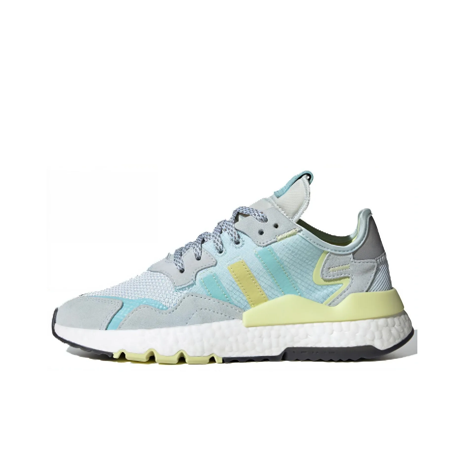 Adidas Originals Nite Jogger 'Gray Blue Yellow' Women's