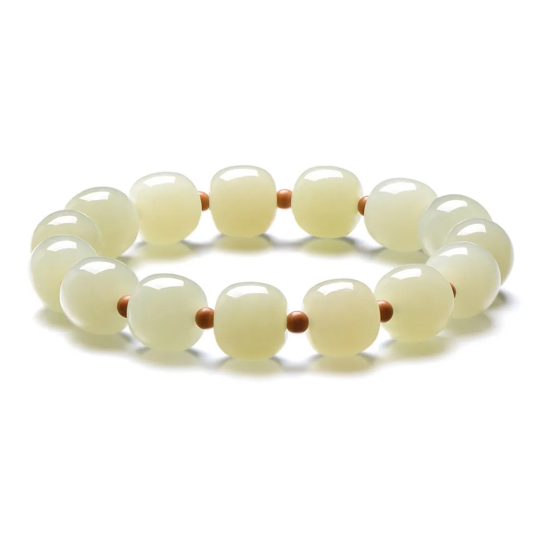 MARY WINDSOR Hetian Jade Bracelets Unisex Pale Greenish White Jade
