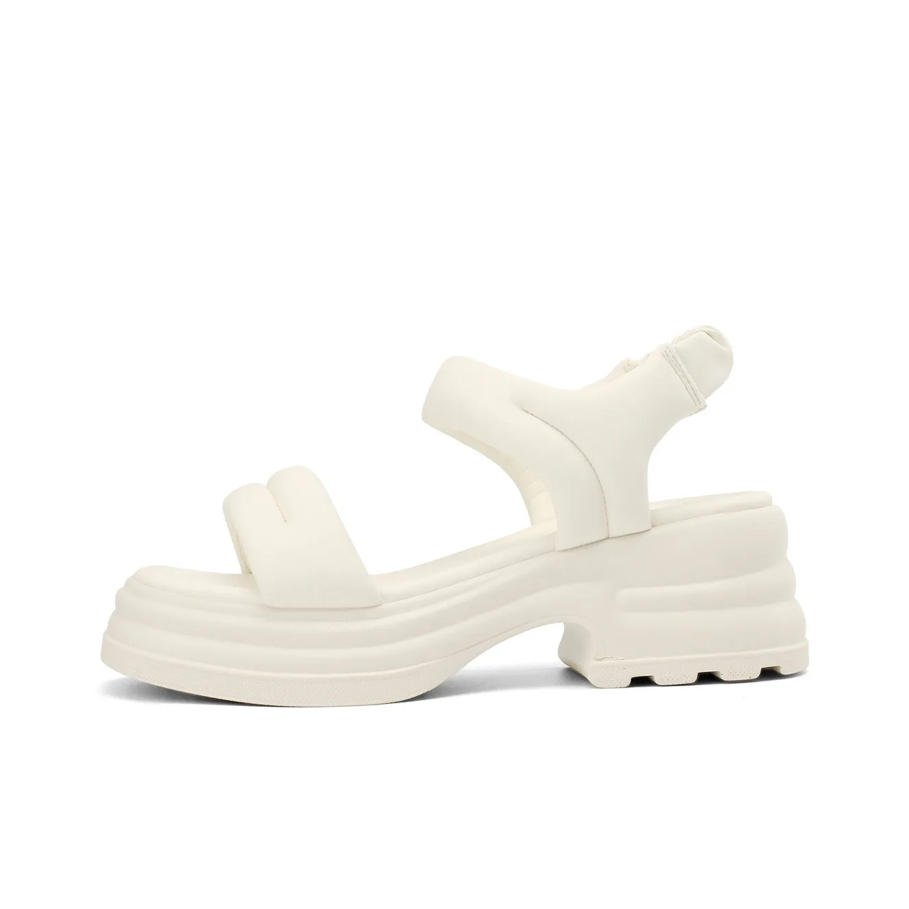 JOSINY Beach Sandals Women's Ecru/Light Pink