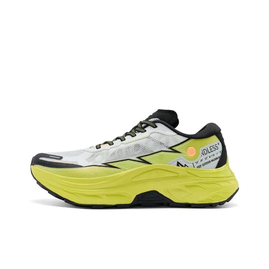 XTEP Kunlun 10V2 Амортизация Легкий Низкий Топ Уличная Обувь Мужская Белый Желтый