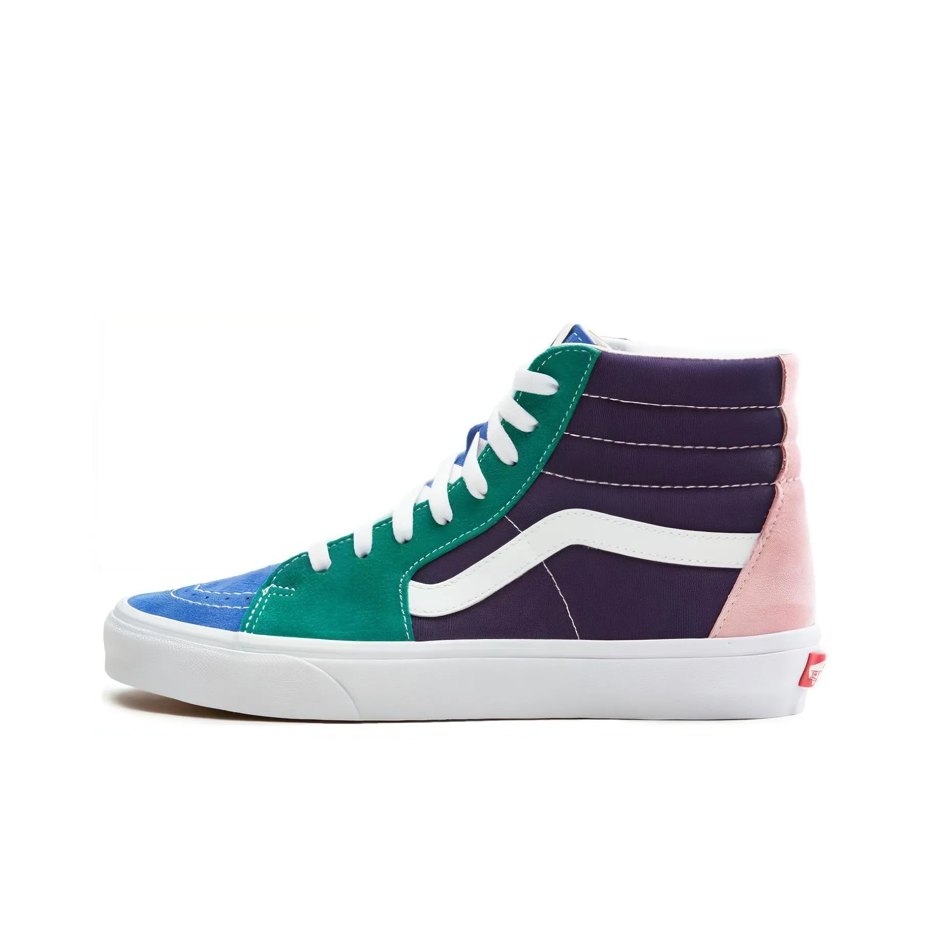 VANS SK8 High Топ Скейтборд Кроссовки Унисекс Синий Зеленый Белый