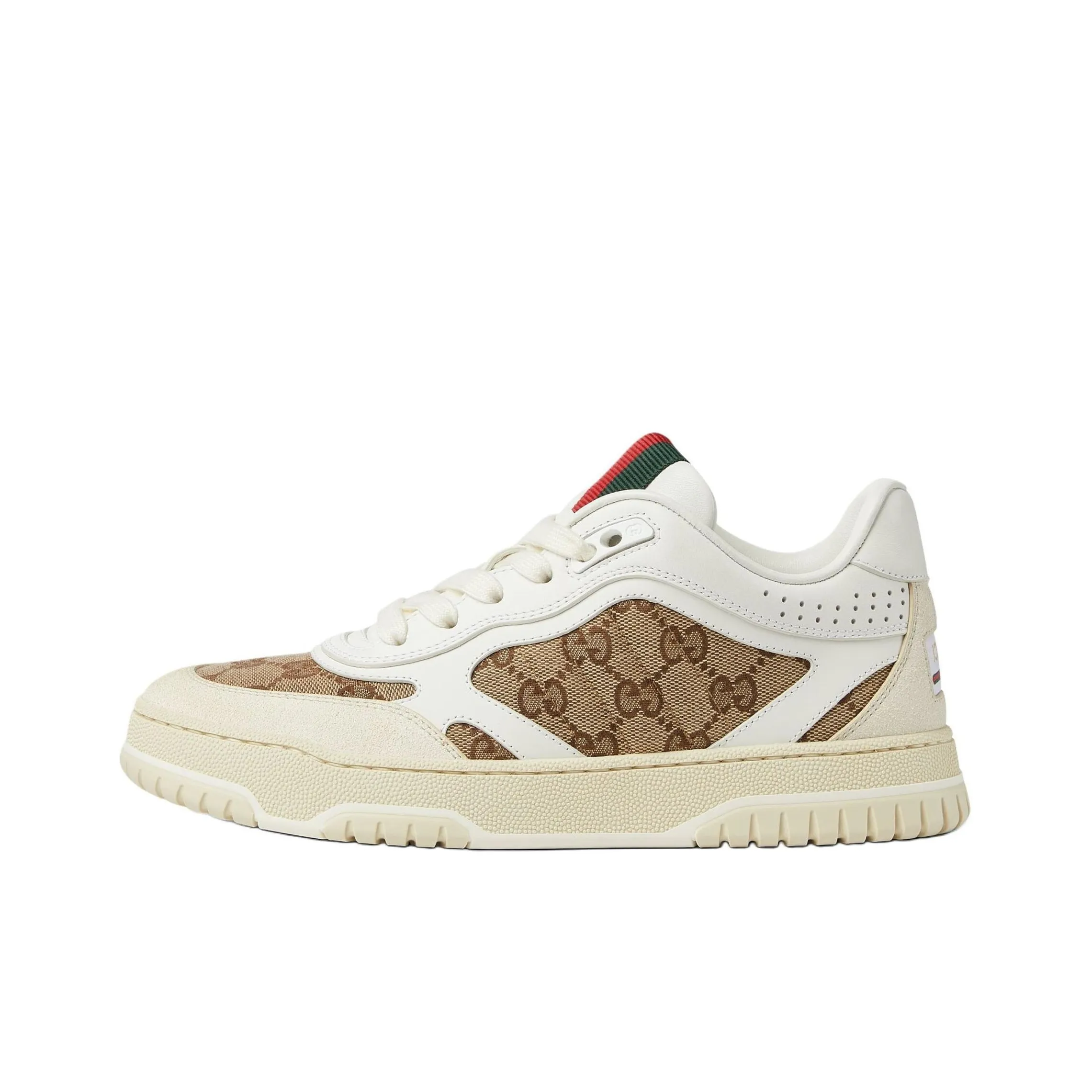 gucci accessories Women's Re Web Sneaker 'GG Canvas White Beige' Women's