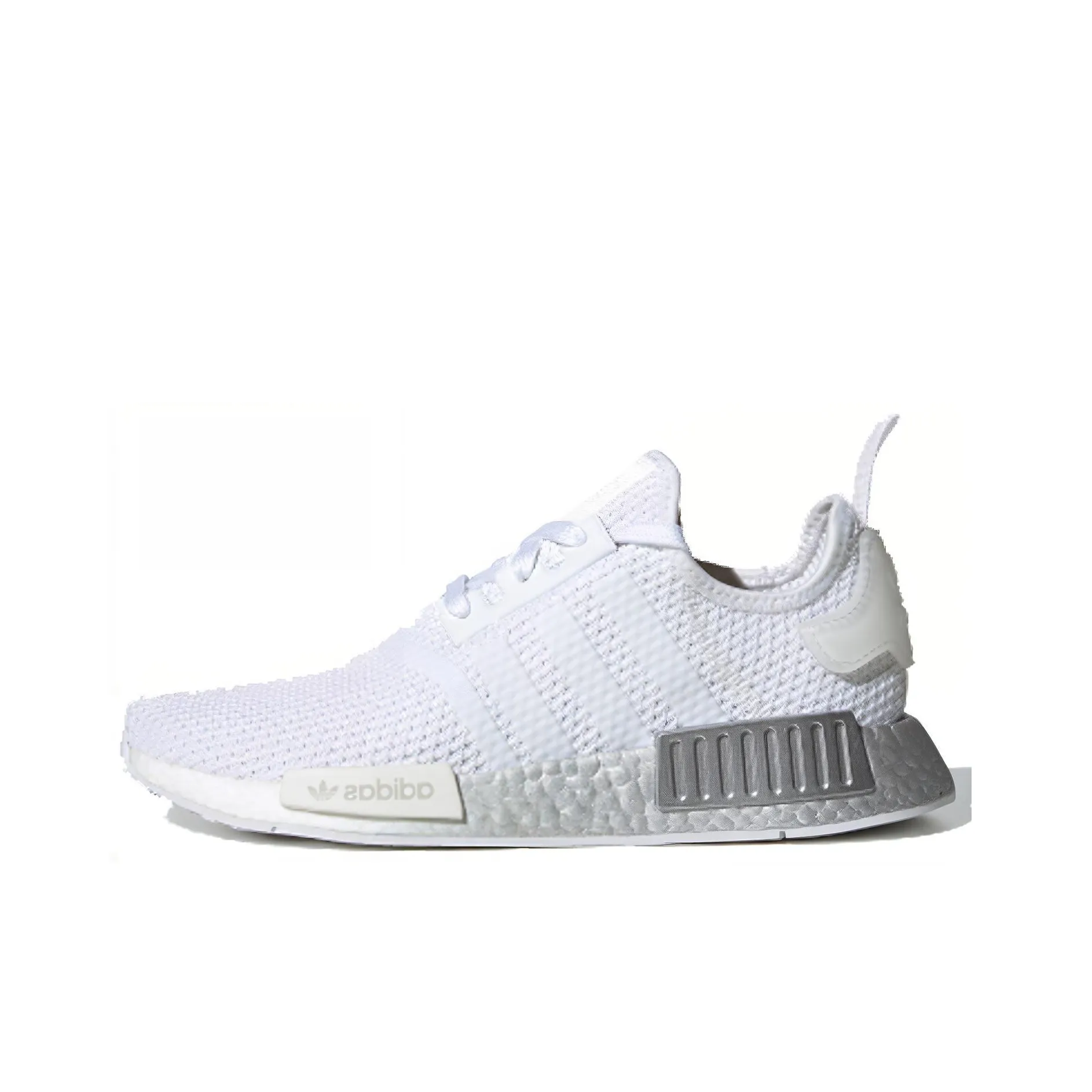 Adidas Originals NMD_R1 Амортизаторы Slip-resistant Низкий Топ Casual Женский Белый Серебряный