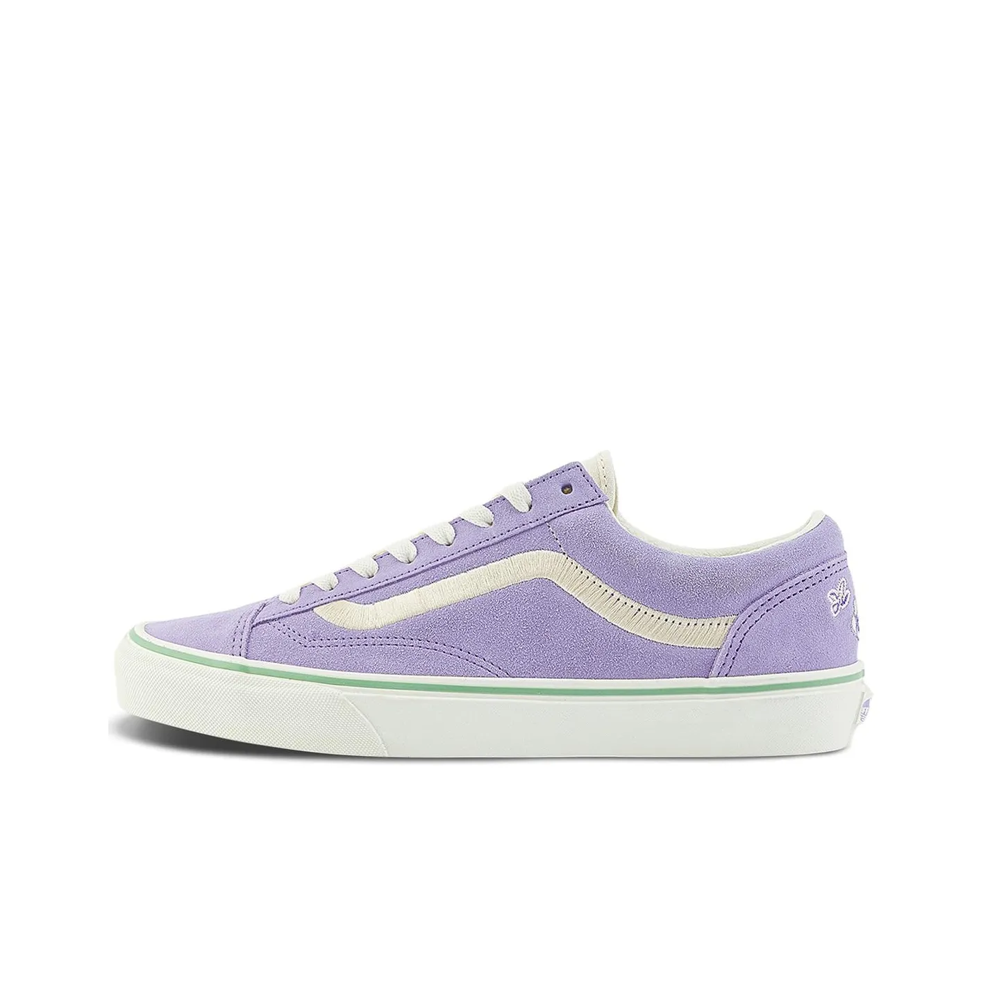 Vans Style 36 Low Топ Скейтборд Кроссовки Унисекс Фиолетовый Бежевый