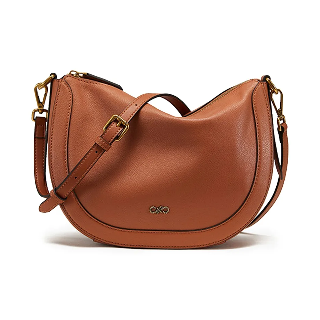 PIERRE CARDIN Коровья кожа Винтажный стиль Сумка через плечо Женская Коричневая