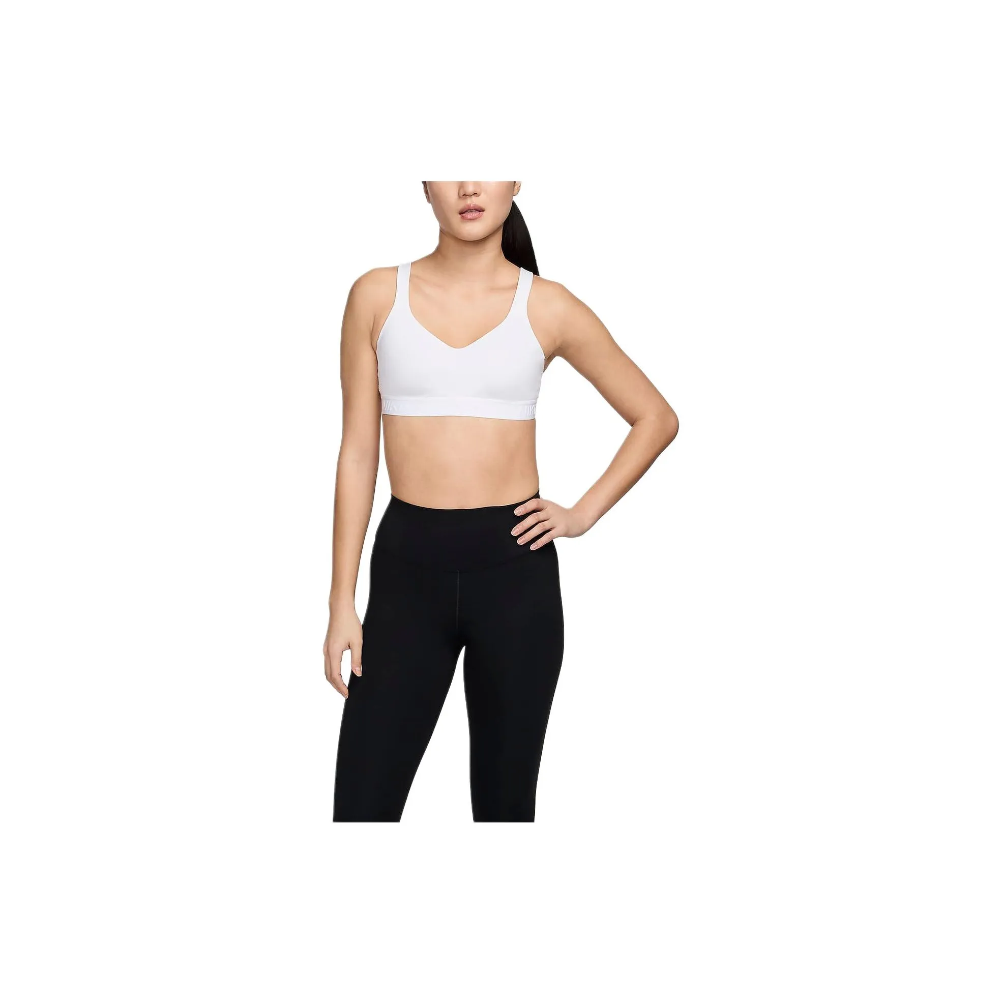 Nike Women's Padded Adjustable Sports Bra Sports Underwear Women's White