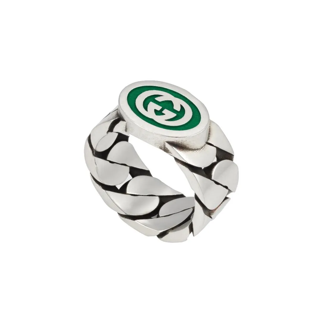 GUCCI Эмаль Кольца Унисекс Зеленый