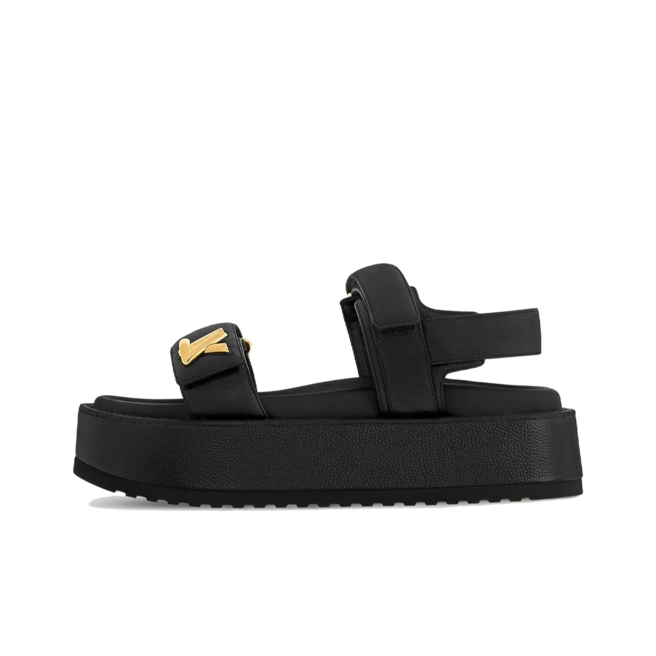 LOUIS VUITTON Sunset Beach Sandals Women's Black