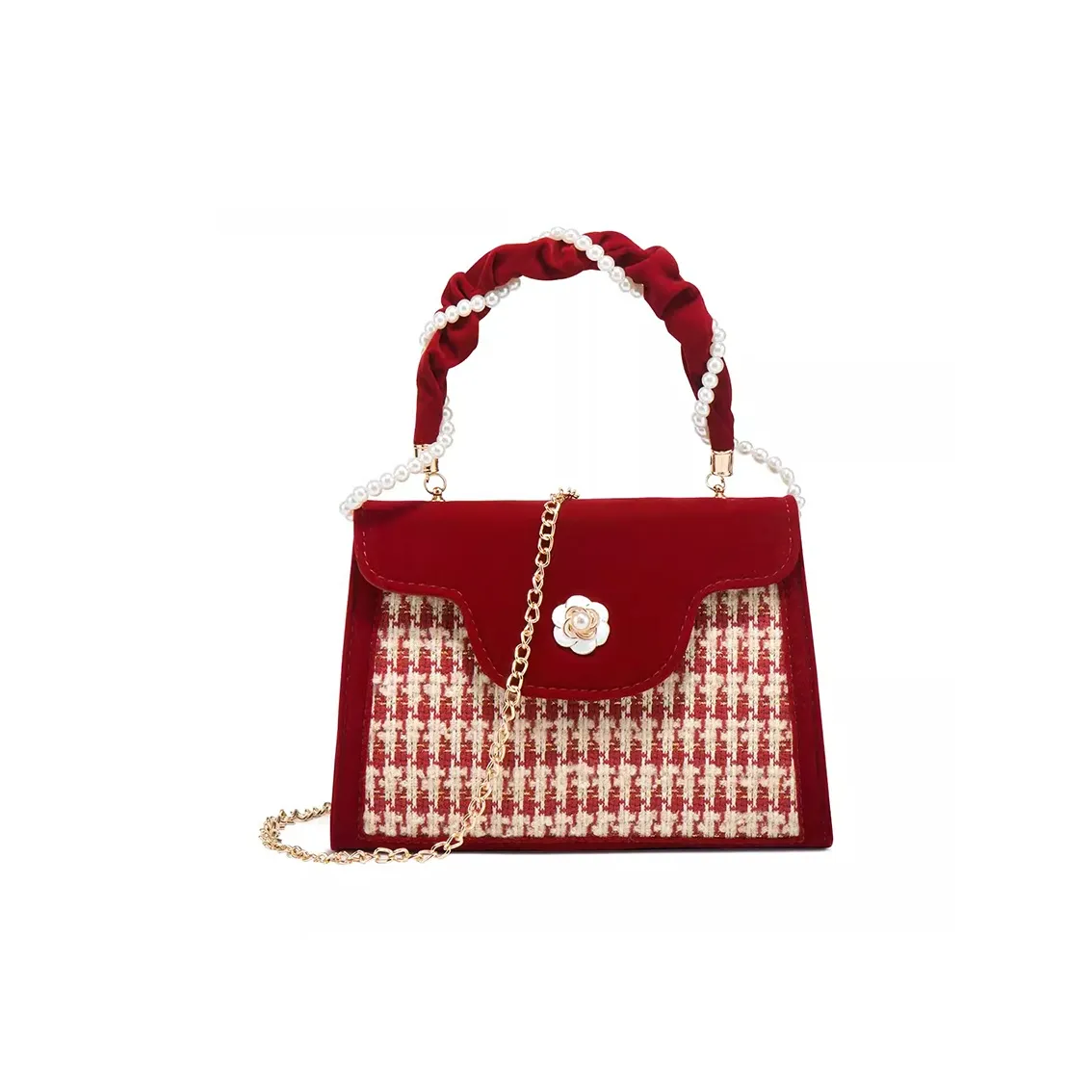 CLEVER KETCH Вельвет Портативная Сумка через плечо Маленькая Женская Красная