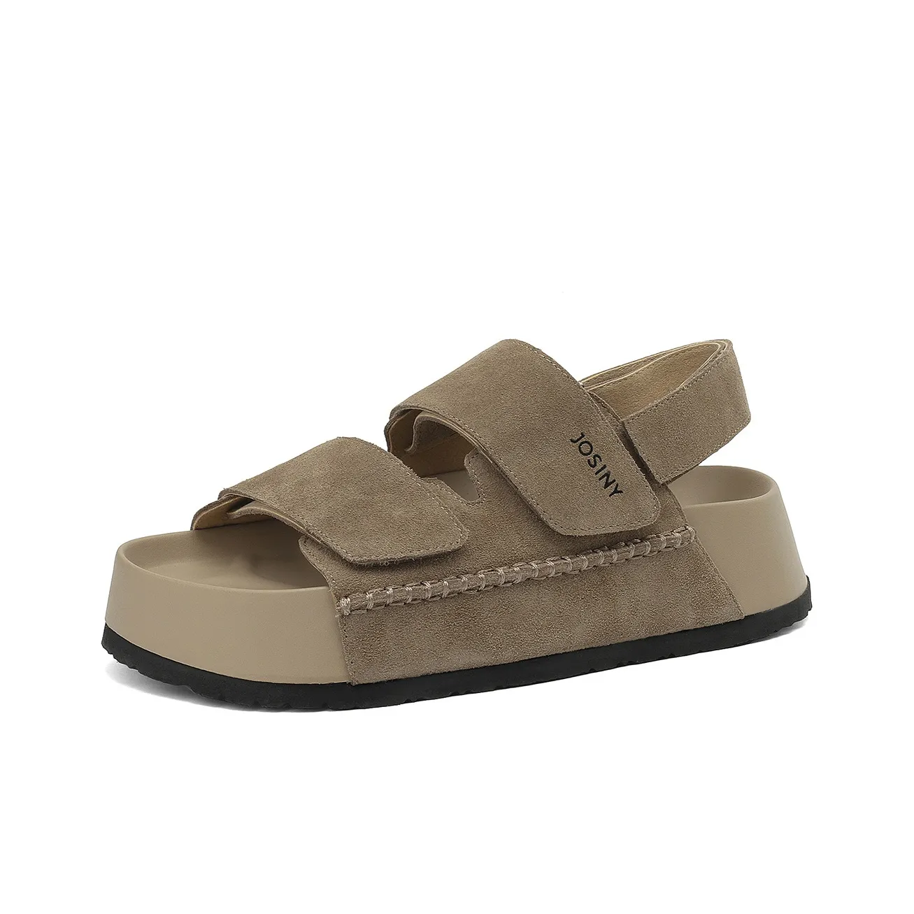 JOSINY Пляжные сандалии Женские Экрю хаки