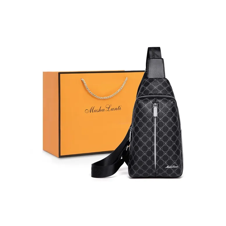 MashaLanti Сумка через плечо из ПВХ и синтетической микрофибры сумка-слинг среднего размера мужская