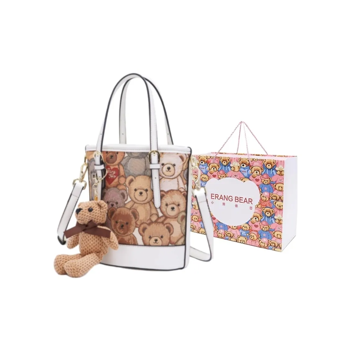 ERANGBEAR Ткань Ведрообразная Сумка Сумка через плечо Сумка Обычная Женская