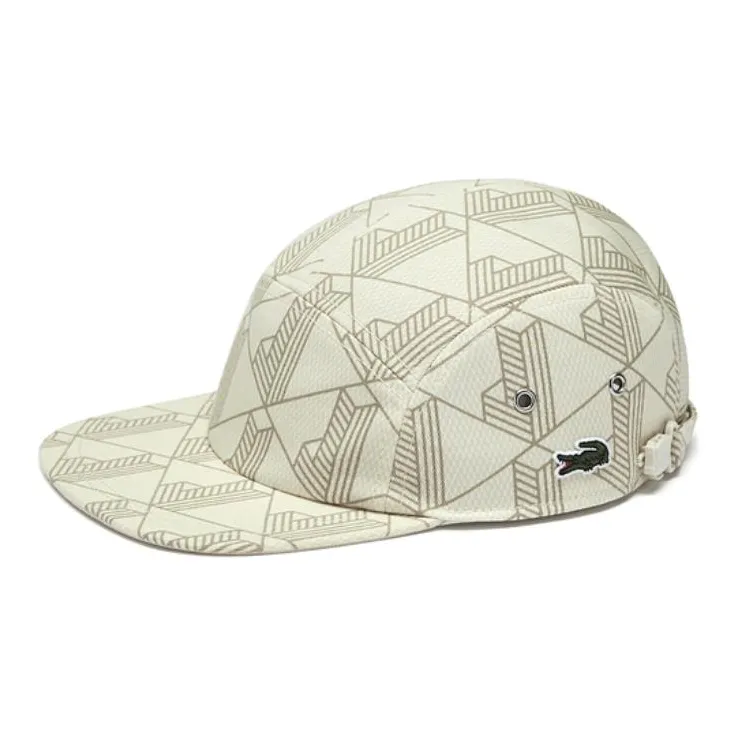 LACOSTE Cotton Baseball Caps Unisex Light Gray