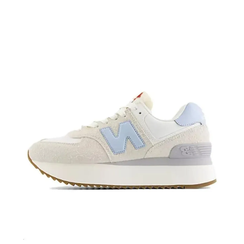 New Balance NB 574+ Running Shoes Women's Low Top White/Blue/Gray