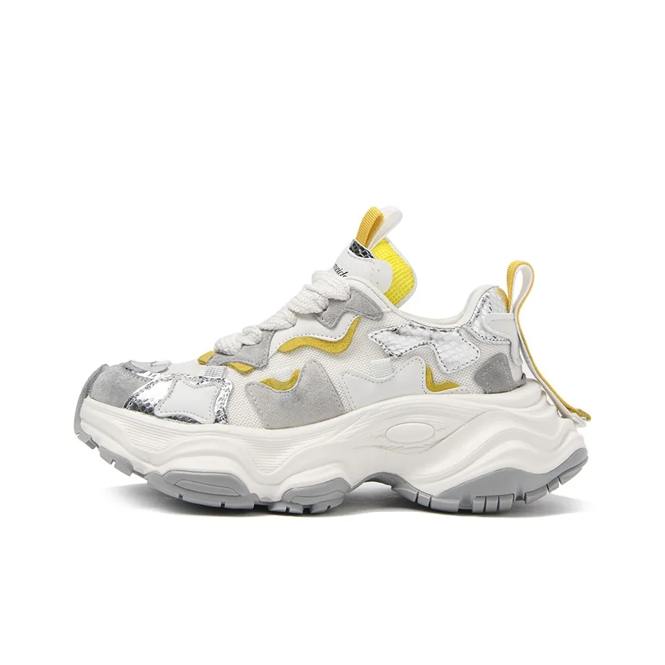 CAMEIDO Breathable Chunky Sneakers Women's Gray