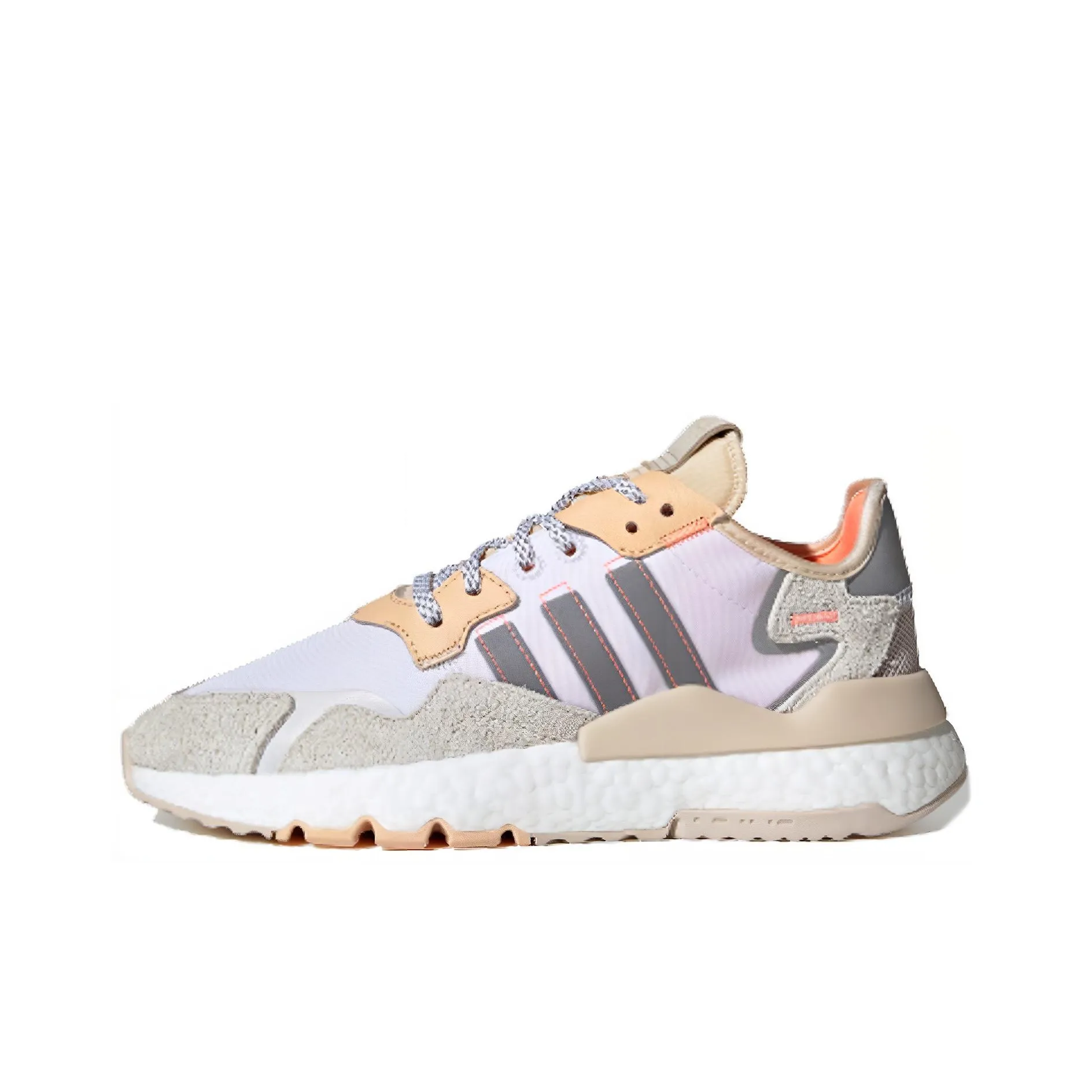 Adidas Nite Jogger White Glow Orange Women's