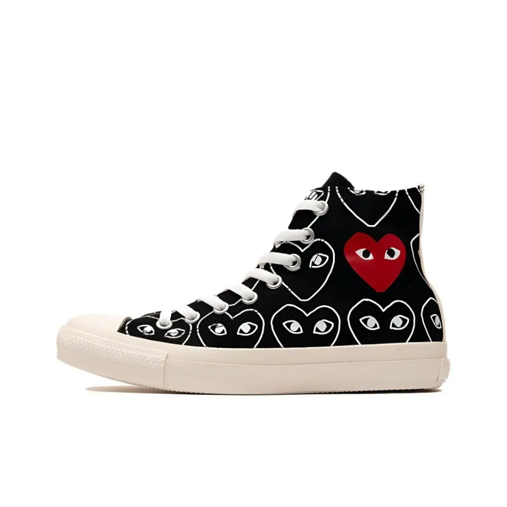 Converse Cdg X Chuck Taylor All StarMulti Heart 'Black White'