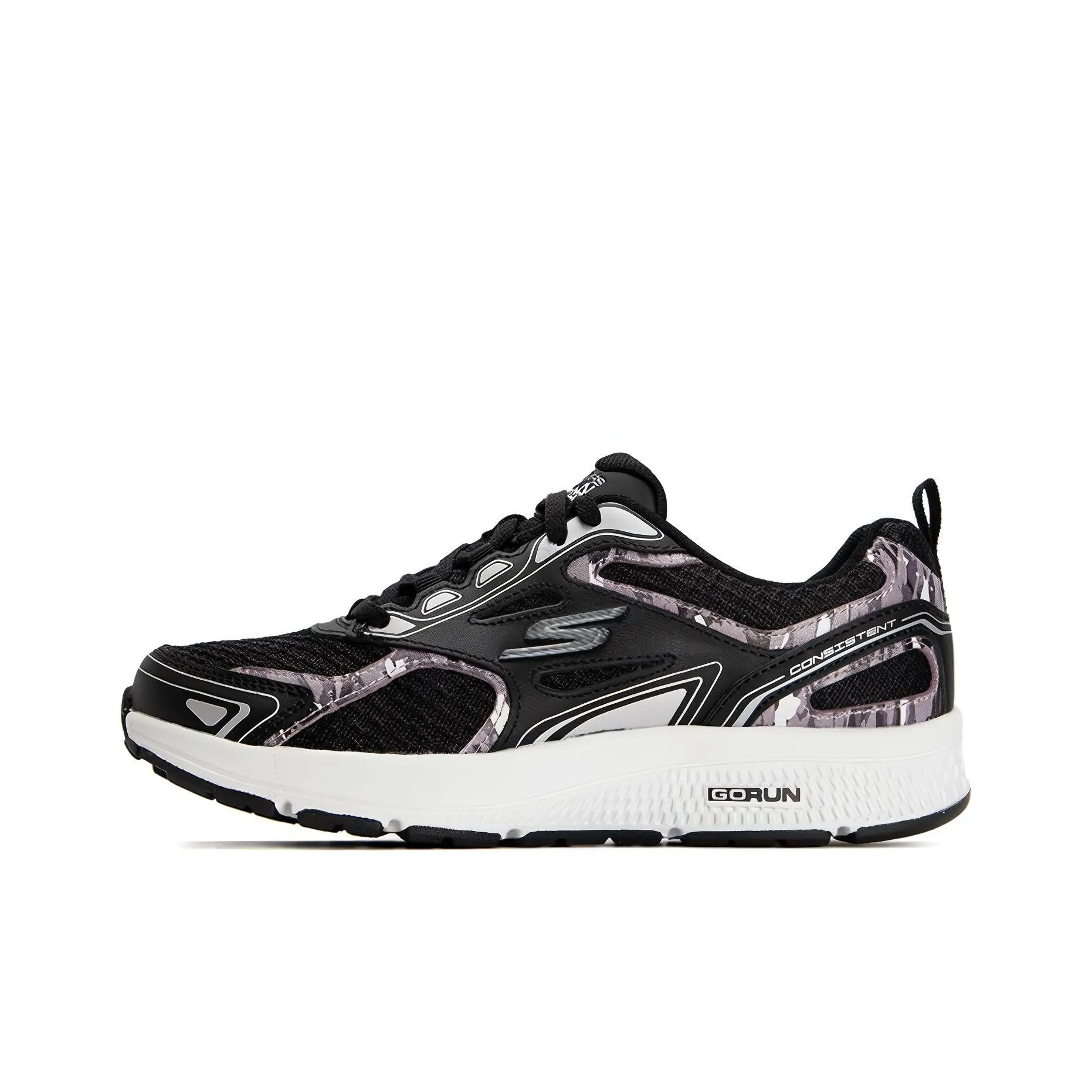 Skechers Go Run Consistent Low Топ Беговые кроссовки Женские Белый Черный