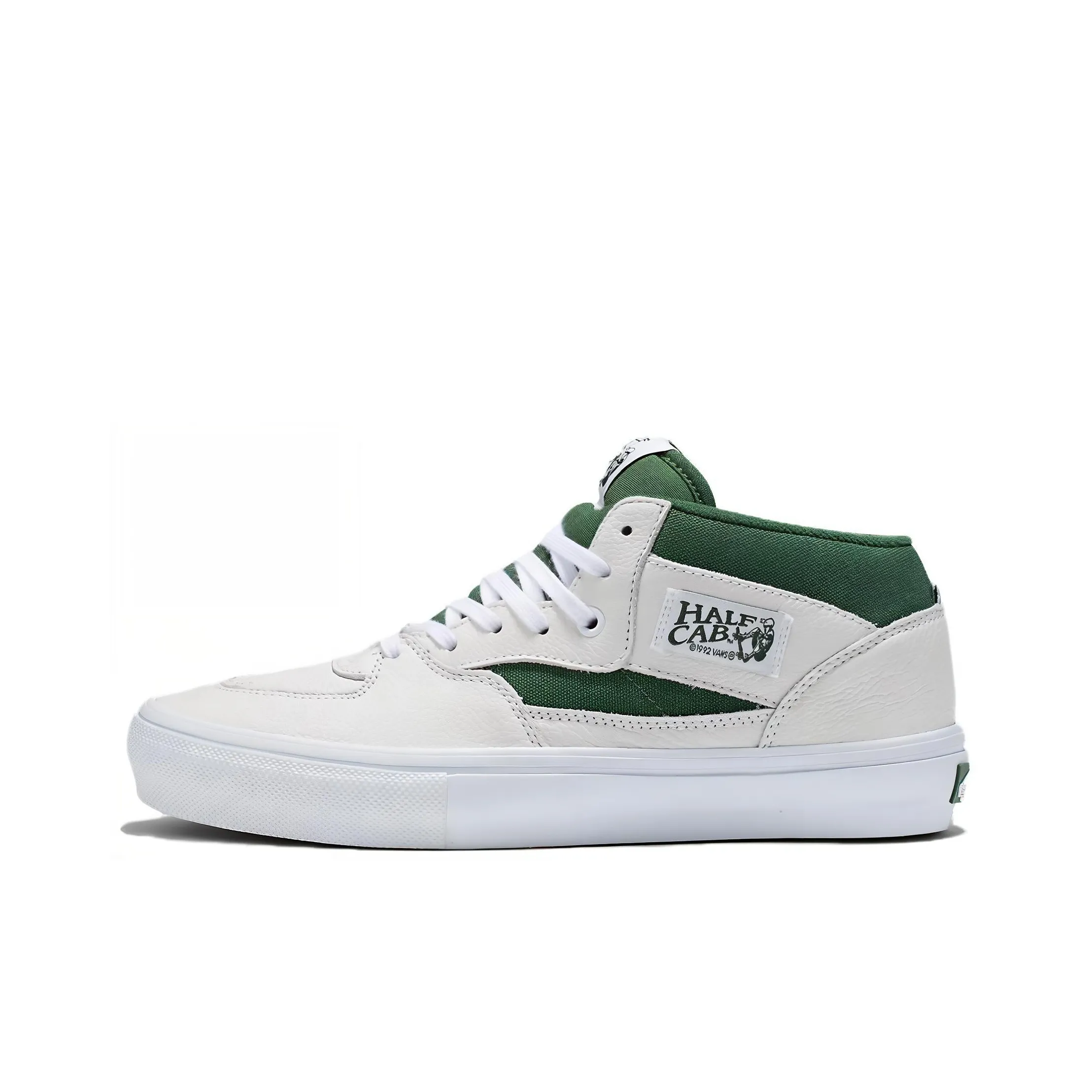 Vans Half Cab Skate Аbrasion Resistant MID Топ Скейтборд Кроссовки Унисекс Белый Зеленый