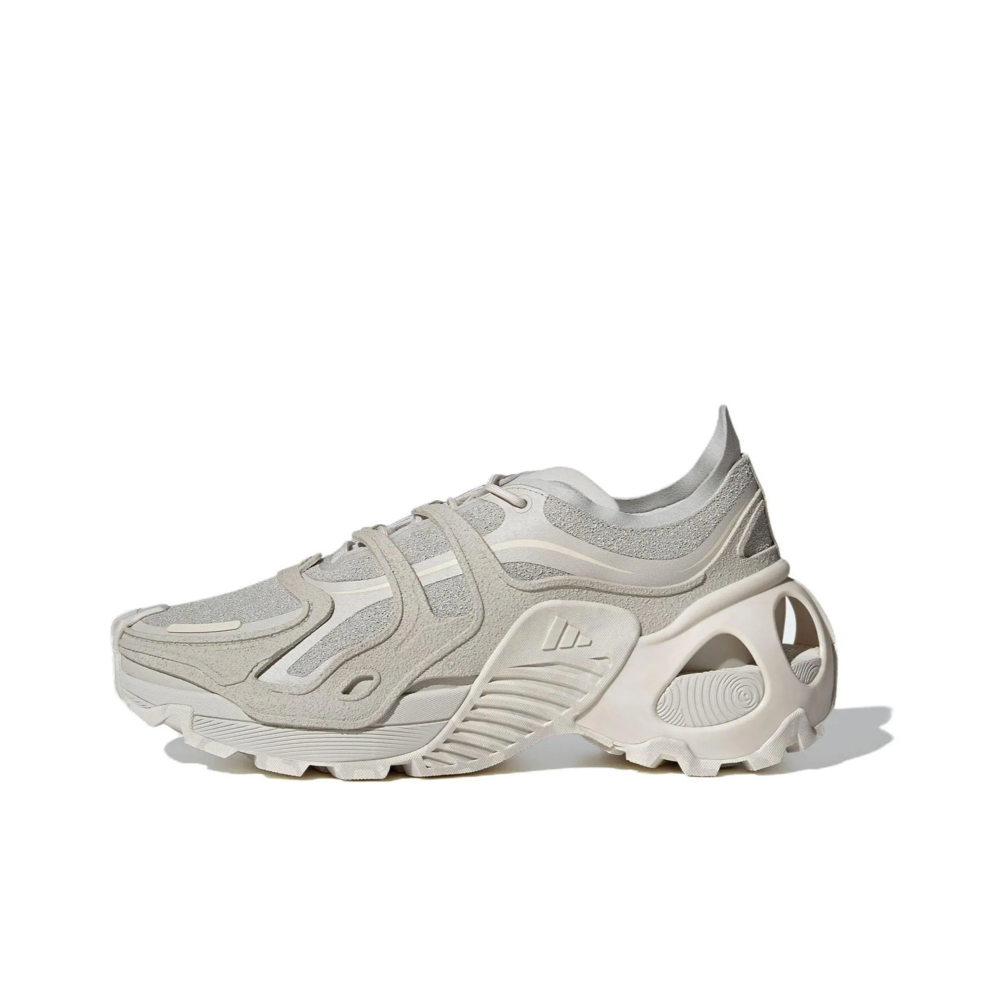 Adidas Износостойкие Дышащие Низкие Беговые Кроссовки Унисекс Серые