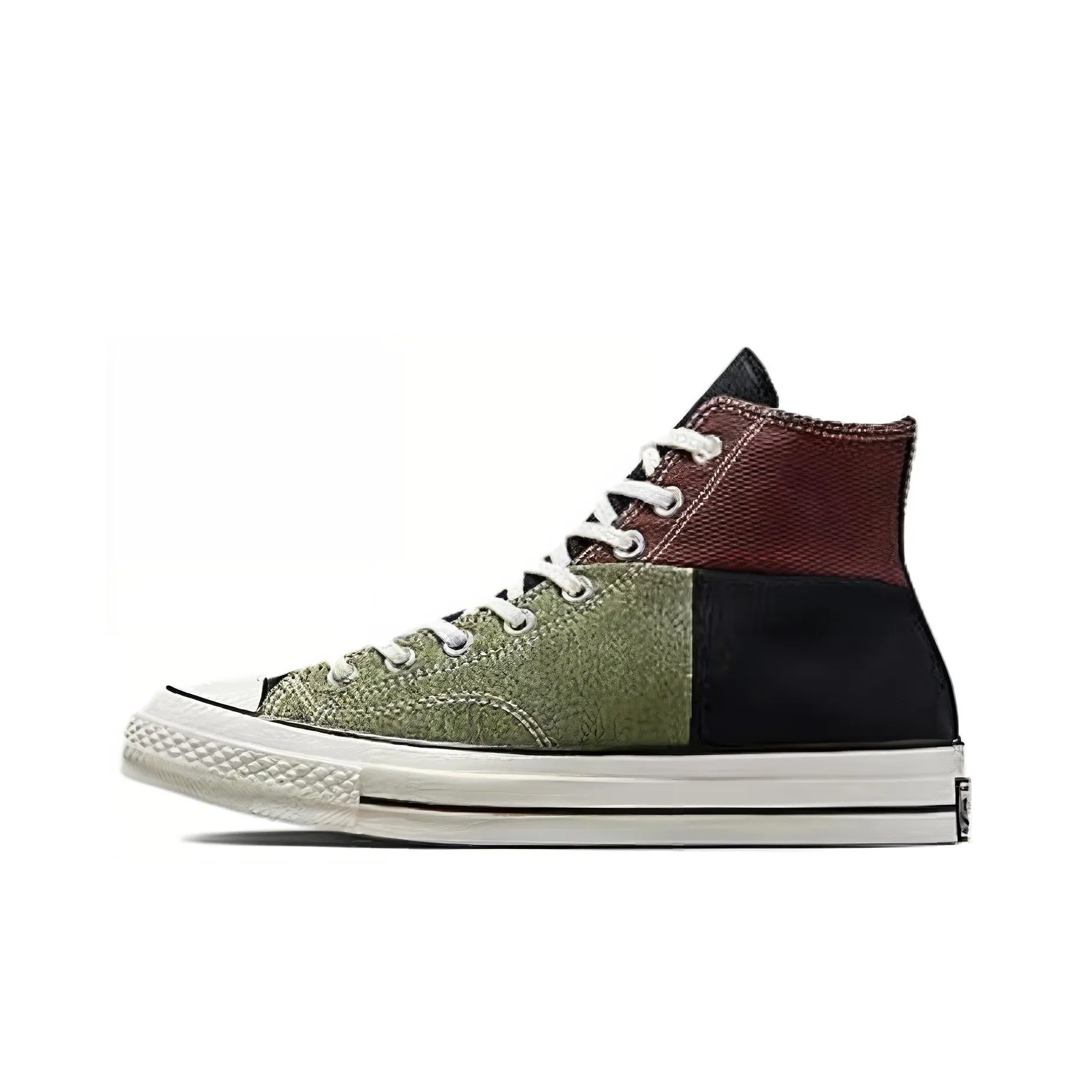 Chuck 70 Converse High 'Crafted Patchwork Trolled Green Earth Brown'