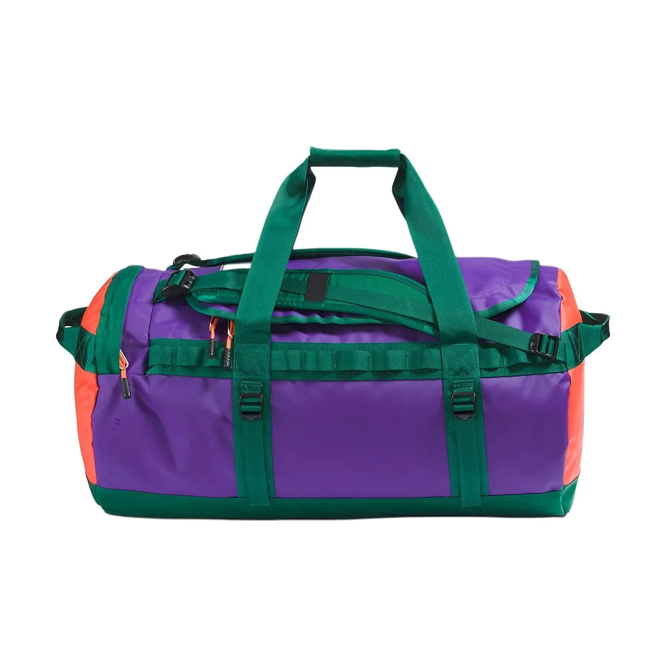 The North Face 80L Одно плечо Через плечо Портативная Сумка для активного отдыха на открытом воздухе Переработанный Баллистический Нейлон Зеленый Фиолетовый Унисекс