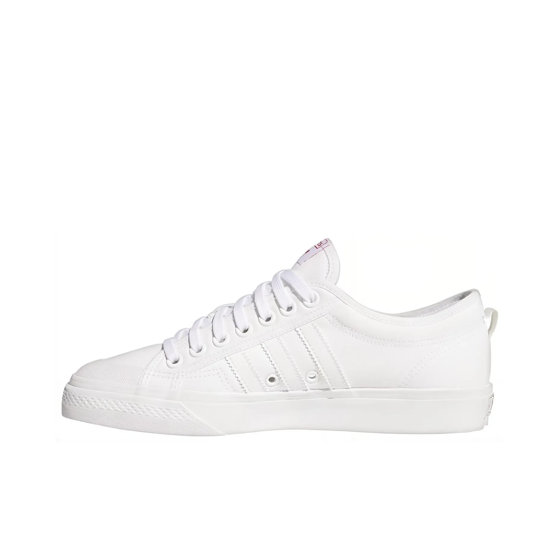 Adidas Originals NIZZA Trefoil Нескользящий Легкий Низкий Топ Кроссовки для скейтбординга Женские Белые Красные