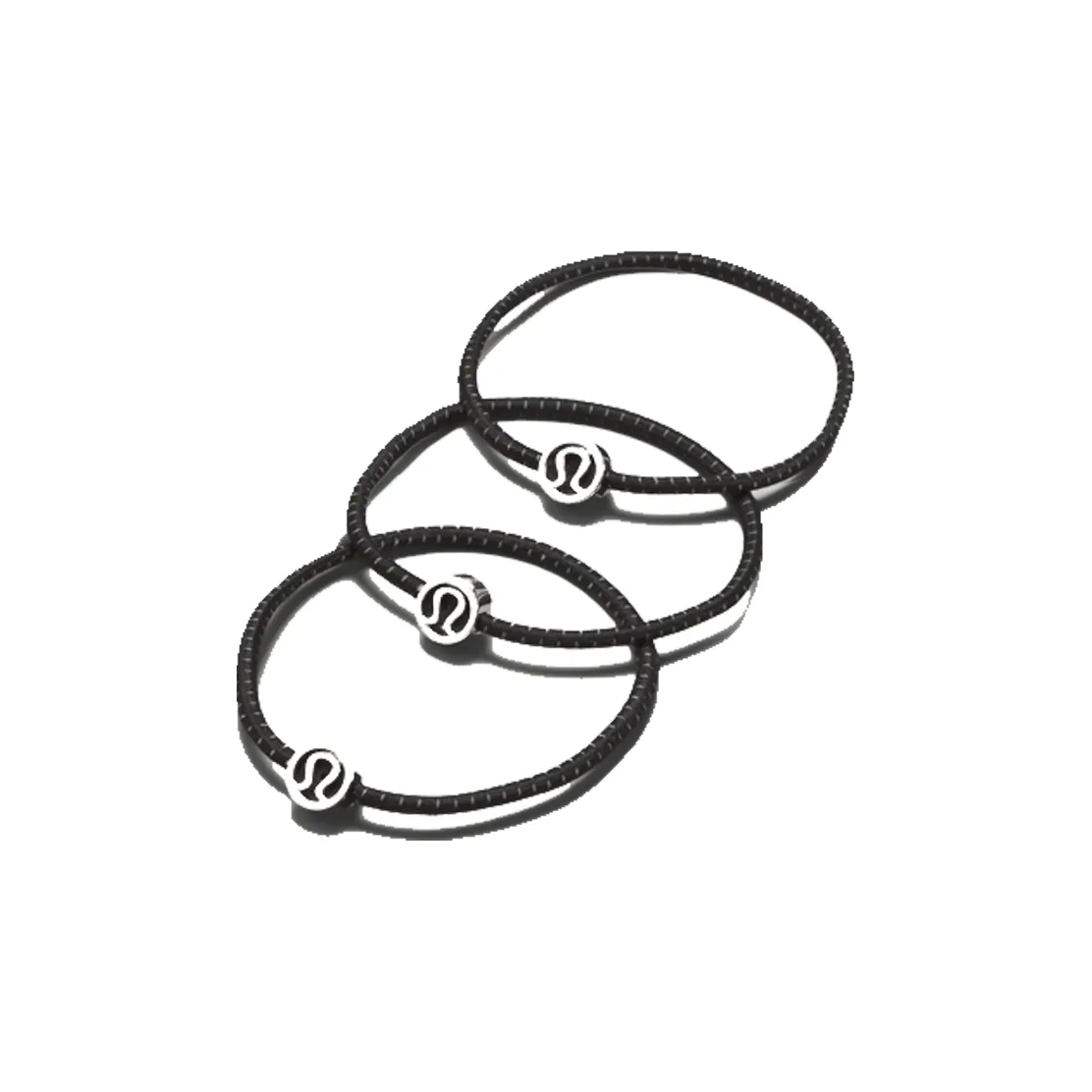 Lululemon   Hair Tie Unisex Black/Silver