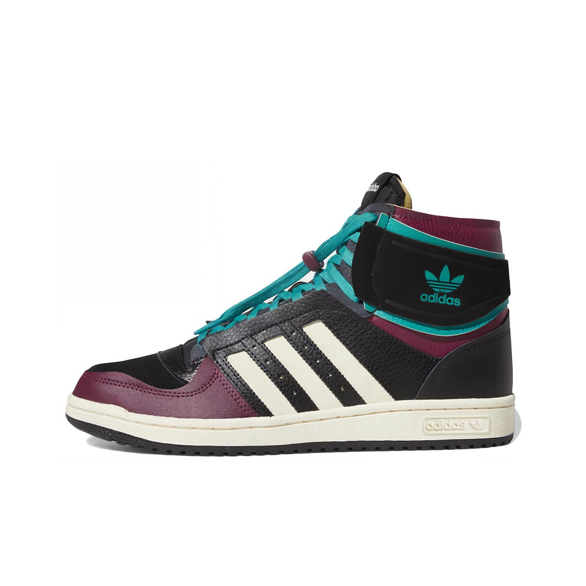 maroon high top adidas