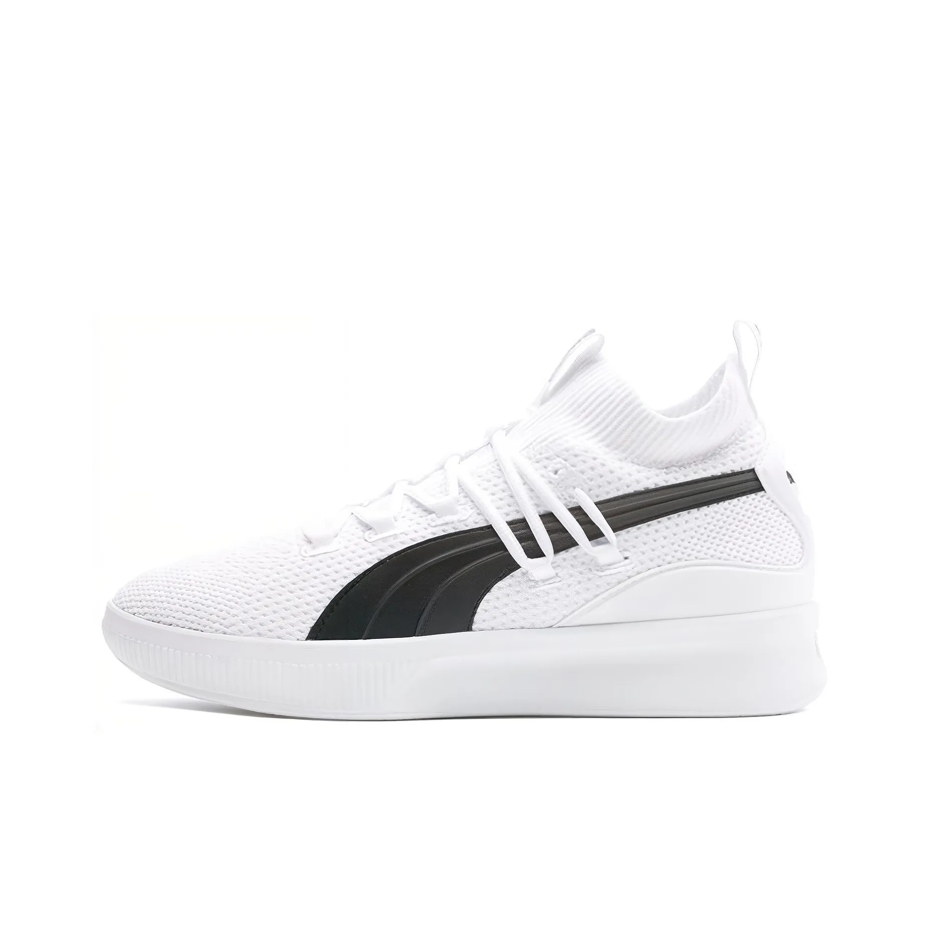 PUMA Clyde Court Ядерный Городской Пачка Brooklyn Амортизация MID Топ Баскетбольные кроссовки для игры Мужской Белый