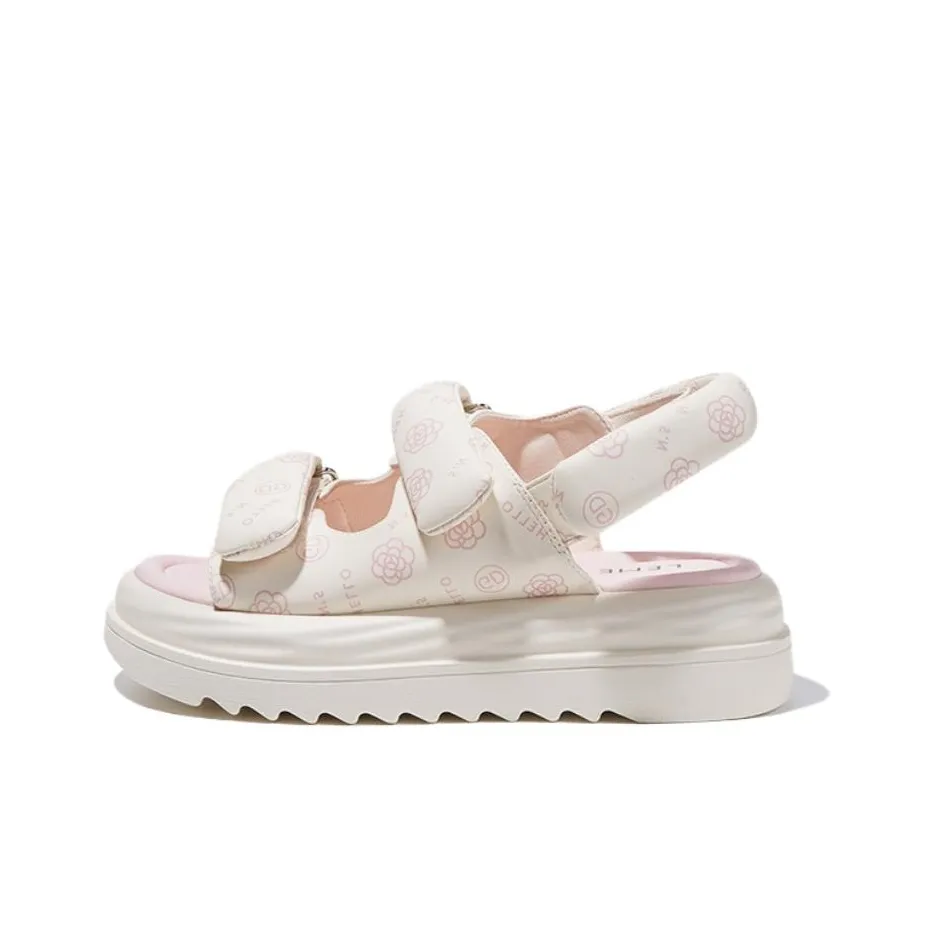 LEME Beach Sandals Women's Beige Pink, Black White