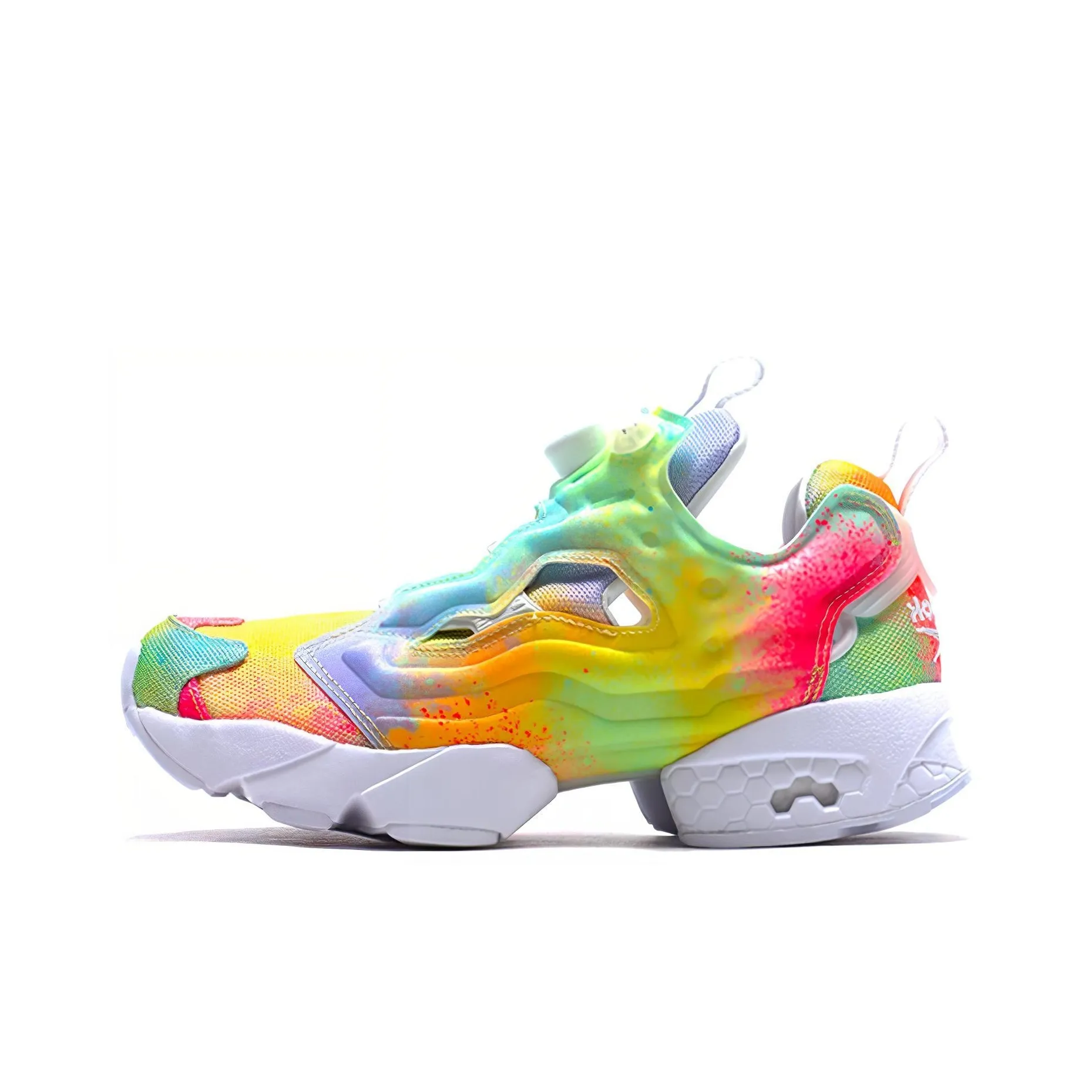 Reebok совместный бренд Instapump Fury Амортизация Легкий Низкий Топ Повседневный Унисекс Tie Dye