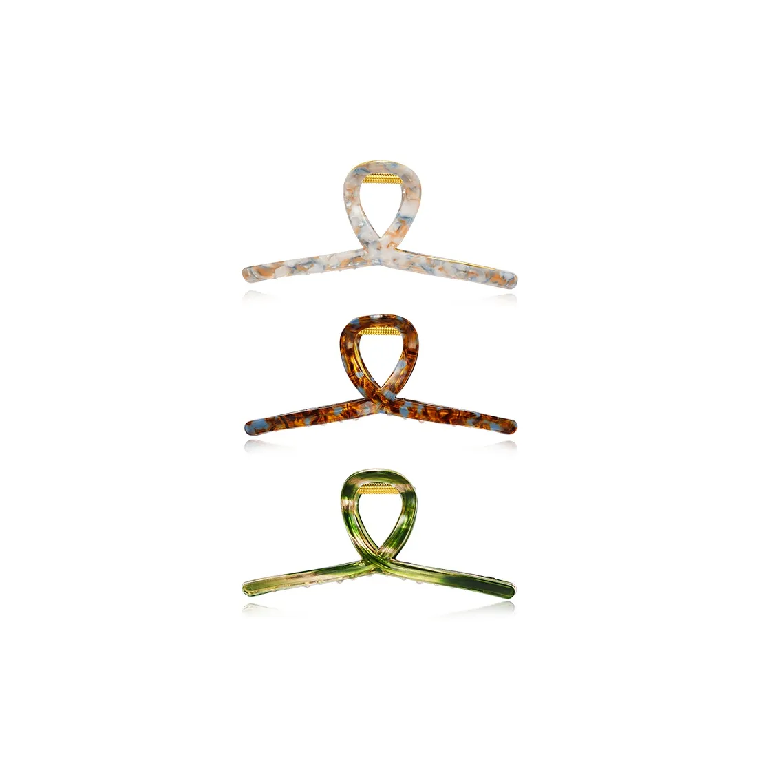AGOVSKI Resin Hair Clips Women's
