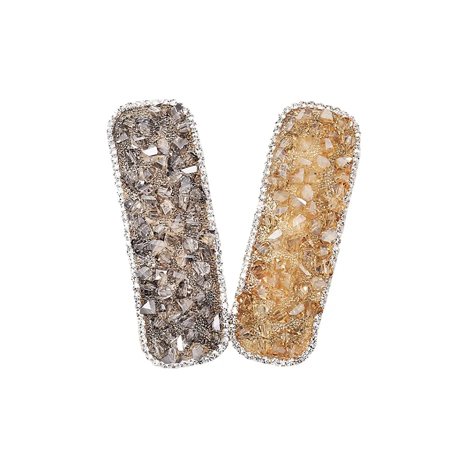 ROYALSASA Синтетический кубический цирконий Заколки для волос Женские