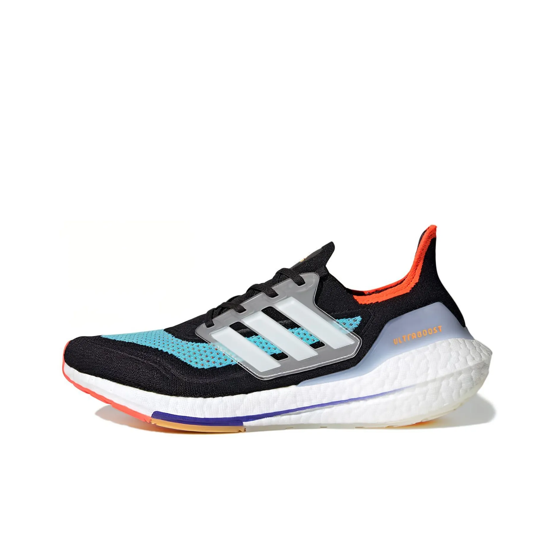 Adidas Ultra Boost 21 Black Pulse Aqua