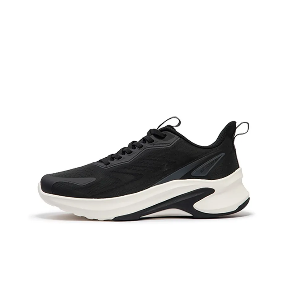 361° Shock Absorbers Slip Resistant, Abrasion Resistant, Breathable Low Top Running Shoes Men's Black White