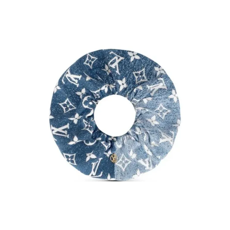 LOUIS VUITTON Denim Scrunchy Set
