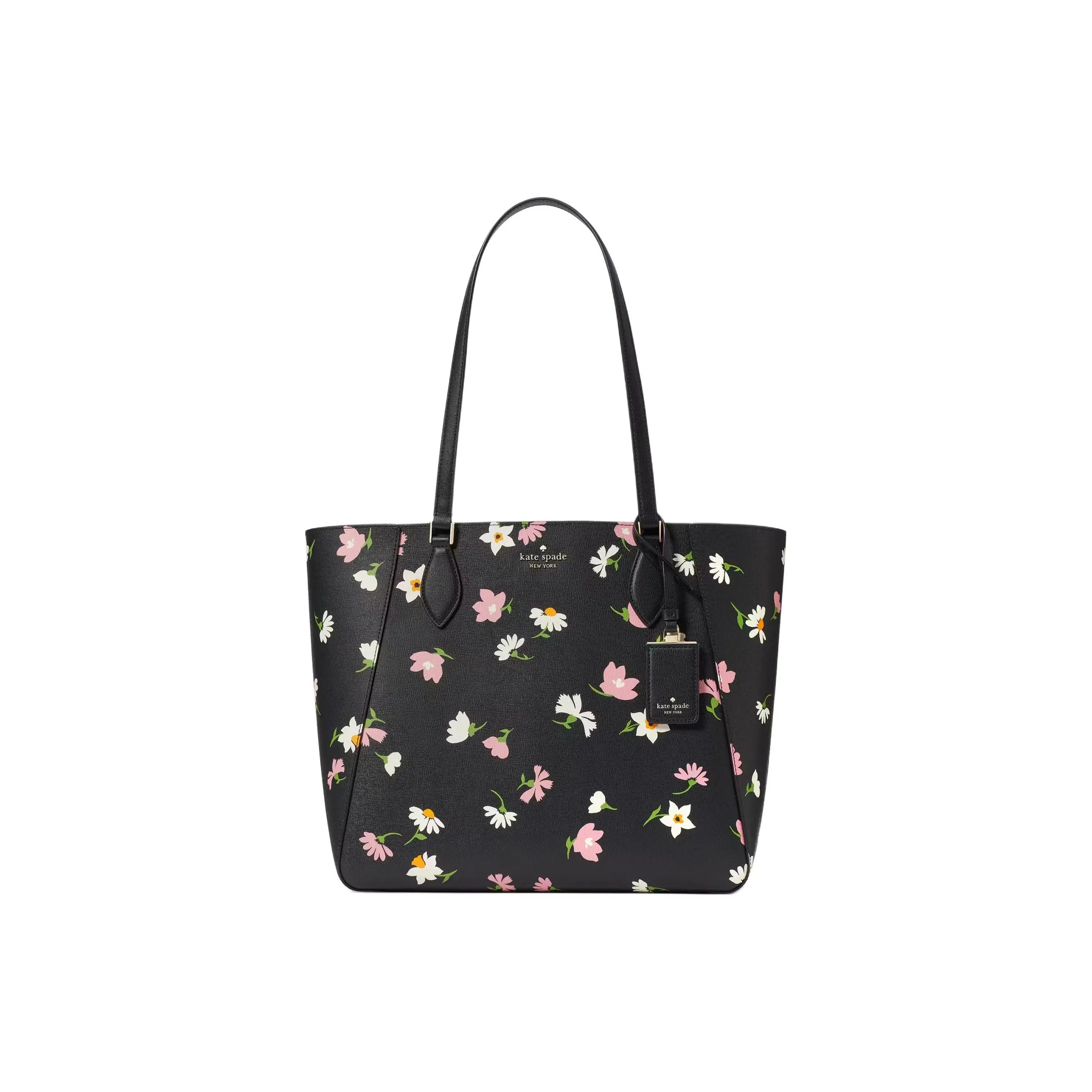 Kate Spade Grain Leather Tote Bag, Shopping Bag, Shoulder Bag, Handbag Women's Black