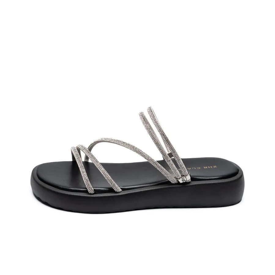 ZHR Slide Slippers Women's Silver Champagne