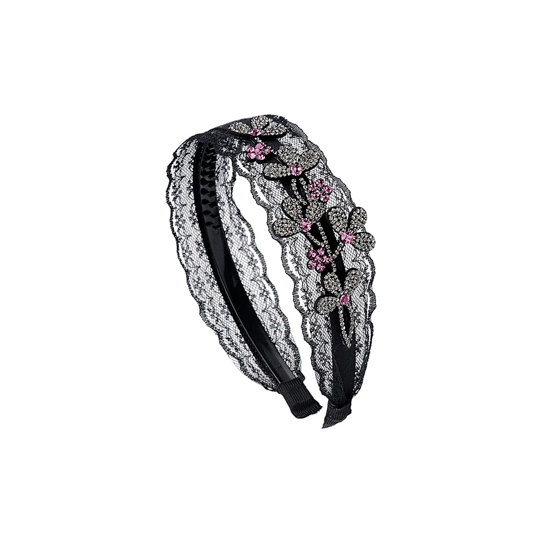 ROYALSASA Кружево Искусственный кристалл Ободки для волос Женские