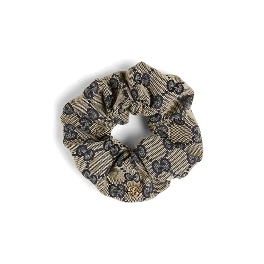 GUCCI Double G Logo Plaque Scrunchy