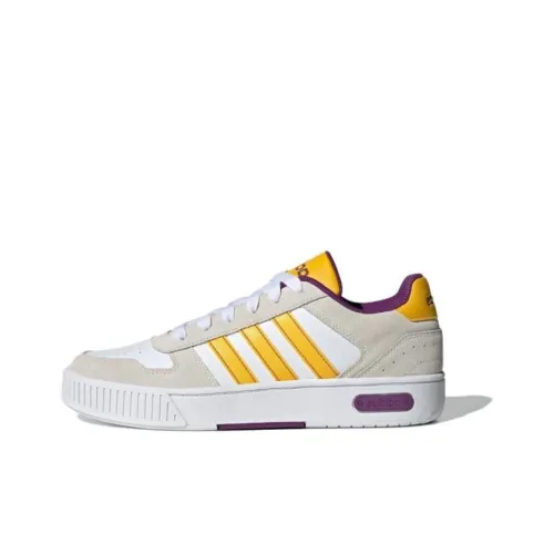 ADIDAS NEO D PAD Кроссовки для скейтбординга Низкие Белый/Солнечный желтый/Слава Фиолетовый Унисекс