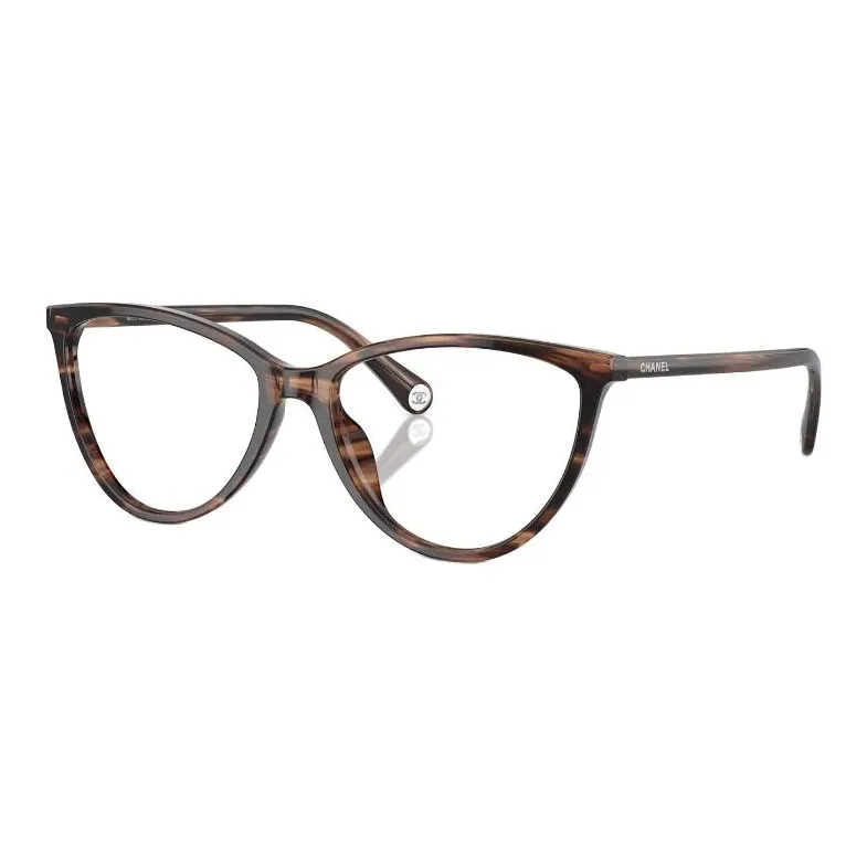 CHANEL Acetate Cat Eye Eyeglass Frames Women's Tortoiseshell