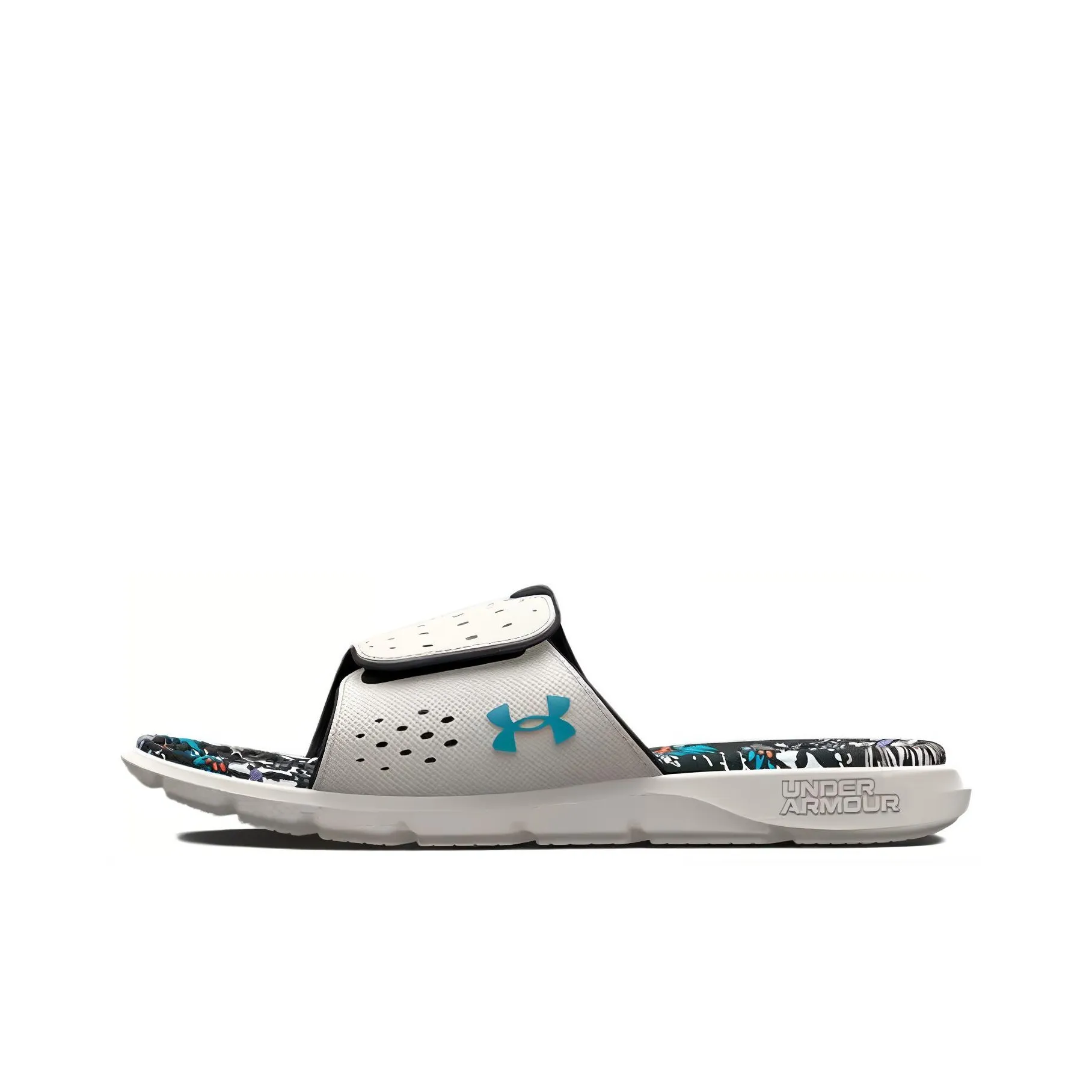 Under Armour UA Ignite Graffiti Quiet Slippers Women's Black Gray